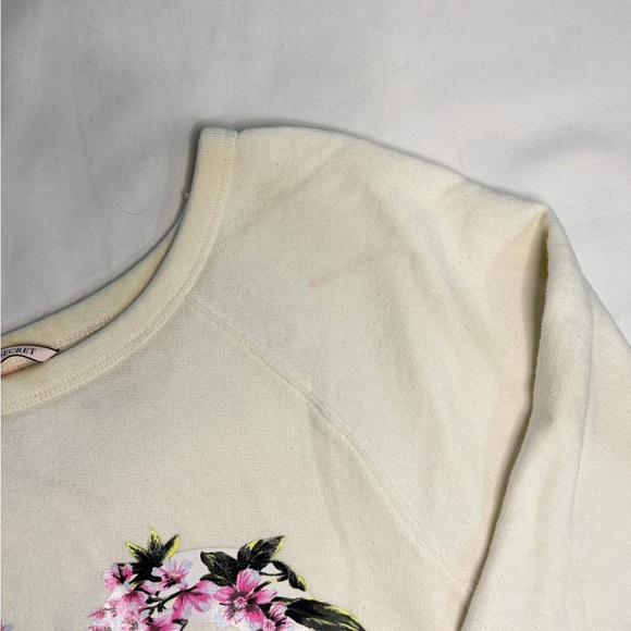 Victoria's Secret Cream Floral Sweatshirt - Picture 4 of 5